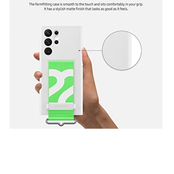 Samsung Galaxy S22 Ultra Silicone Cover with Strap - Picture 4 of 8